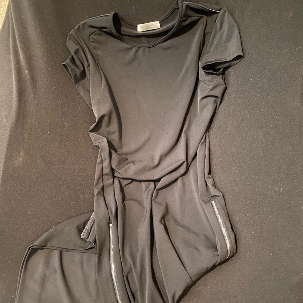 Anatomie side zip dress midi length